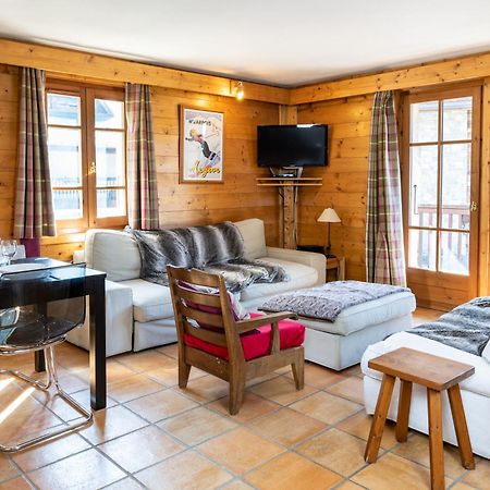 Warm 2-Bedroom Apartment Near The Tourist Office Megeve Luaran gambar