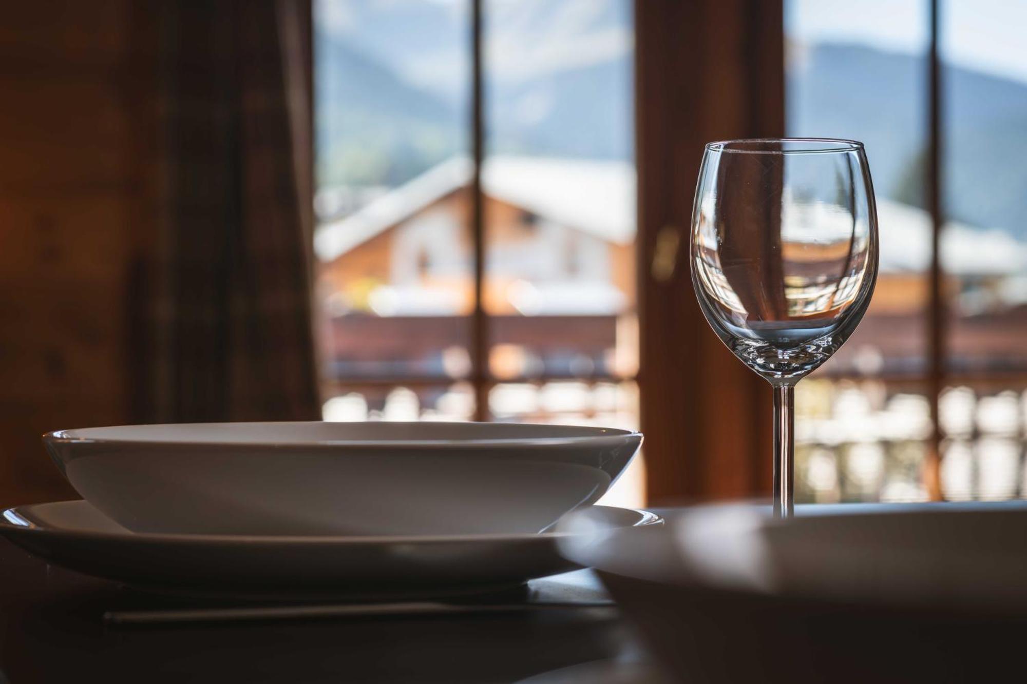 Warm 2-Bedroom Apartment Near The Tourist Office Megeve Luaran gambar
