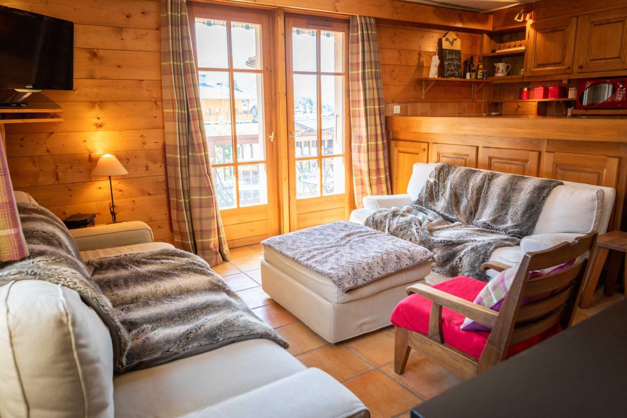 Warm 2-Bedroom Apartment Near The Tourist Office Megeve Luaran gambar